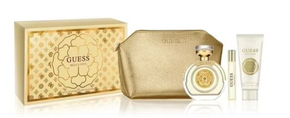 Estuche Guess Guess Bella Vita Mujer 4pzs 100ml EDT+15ml EDT+Crema+Cosmetiquera